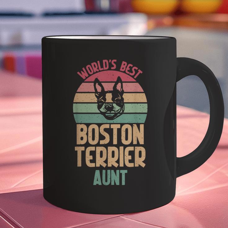 Worlds Best Boston Terrier Aunt Graphic Print Coffee Mug, gift for family, gift for coworker