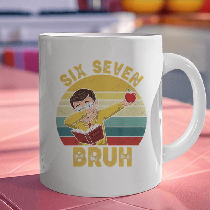 67 Meme Six Seven Bruh Retro Dabbing Teacher School Graphic Print Coffee Mug, gift for family, gift for coworker 67 Meme Six Seven Bruh Retro Dabbing Teacher School Graphic Print Coffee Mug, gift for family, gift for coworker