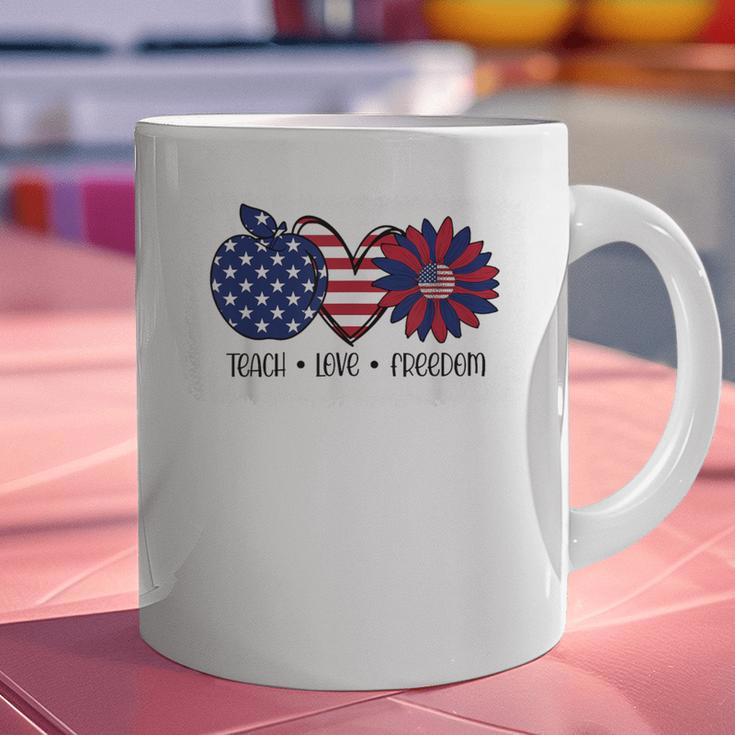 American Flag Teach Love Freedom Preschool Teacher 4th July Graphic Print Coffee Mug, gift for family, gift for coworker American Flag Teach Love Freedom Preschool Teacher 4th July Graphic Print Coffee Mug, gift for family, gift for coworker