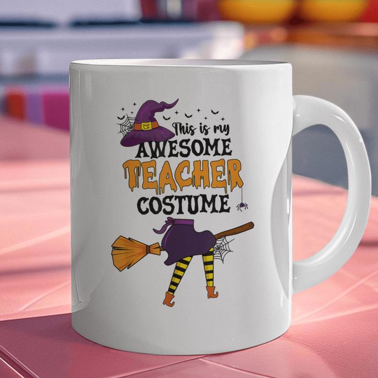 This Is My Awesome Teacher Costume Halloween Witch Graphic Print Coffee Mug, gift for family, gift for coworker This Is My Awesome Teacher Costume Halloween Witch Graphic Print Coffee Mug, gift for family, gift for coworker