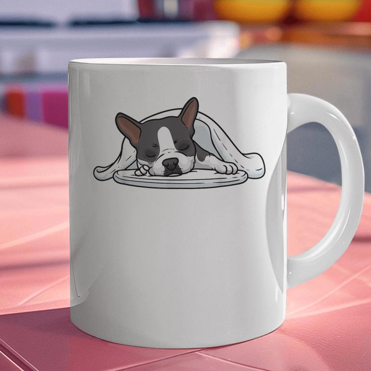 Boston Terrier Dog Official Sleeping Men Women Girls Kids Graphic Print Coffee Mug, gift for family, gift for coworker