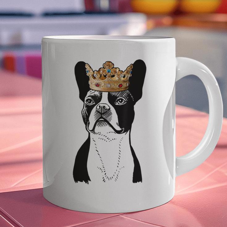 Boston Terrier Dog Wearing Crown For Men Women Girls Kids Graphic Print Coffee Mug, gift for family, gift for coworker