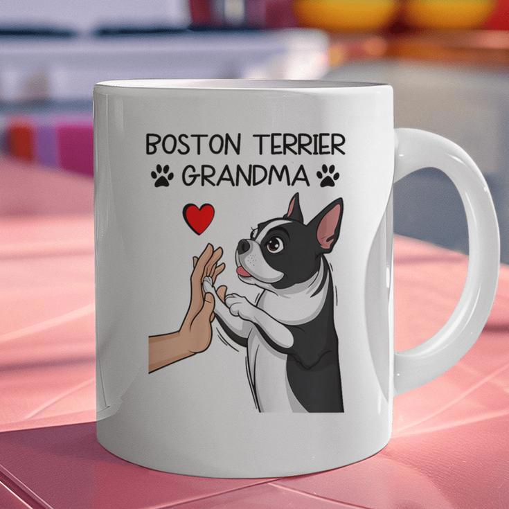 Boston Terrier Grandma Mother's Day Dog Mom Graphic Print Coffee Mug, Boston Terrier Mom Mugs, gift for family, gift for coworker