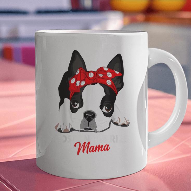 Boston Terrier Mum Dog Woman Idea Graphic Print Coffee Mug, gift for family, gift for coworker