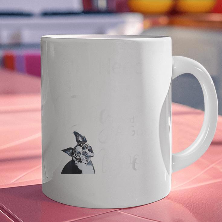 Boston Terrier Reading Books Love My Dog Men Women Kids T-Shirt Graphic Print Coffee Mug, gift for family, gift for coworker