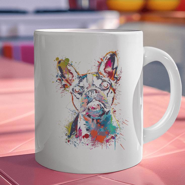 Boston Terrier Splash Graphic Print Coffee Mug, gift for family, gift for coworker