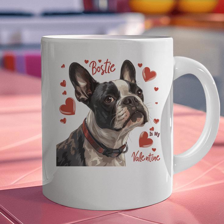 Boston Terrier Is My Valentine Cute Pet Dog Owner Valentine Graphic Print Coffee Mug, gift for family, gift for coworker