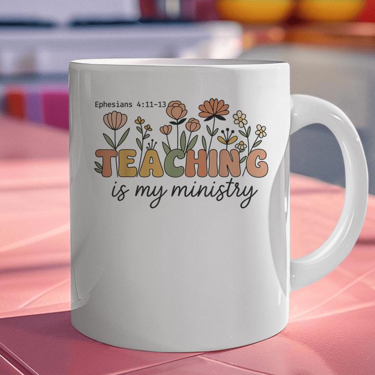 Christian Teacher Teaching Is My Ministry Faith Bible Verse Graphic Print Coffee Mug, gift for family, gift for coworker Christian Teacher Teaching Is My Ministry Faith Bible Verse Graphic Print Coffee Mug, gift for family, gift for coworker