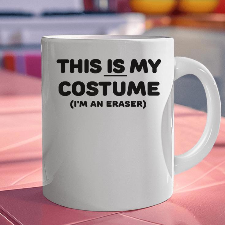 THIS IS MY COSTUME Eraser Teacher Halloween Costume Graphic Print Coffee Mug, gift for family, gift for coworker THIS IS MY COSTUME Eraser Teacher Halloween Costume Graphic Print Coffee Mug, gift for family, gift for coworker