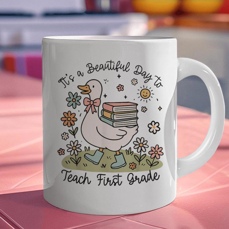 Cute Goose It's A Beautiful Day To Teach 1st Grade Teacher Graphic Print Coffee Mug, gift for family, gift for coworker Cute Goose It's A Beautiful Day To Teach 1st Grade Teacher Graphic Print Coffee Mug, gift for family, gift for coworker