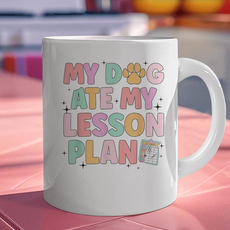 My Dog Ate My Lesson Plan Kindergarten Teacher Dog Lover For Men Women Graphic Print Coffee Mug, gift for family, gift for coworker My Dog Ate My Lesson Plan Kindergarten Teacher Dog Lover For Men Women Graphic Print Coffee Mug, gift for family, gift for coworker
