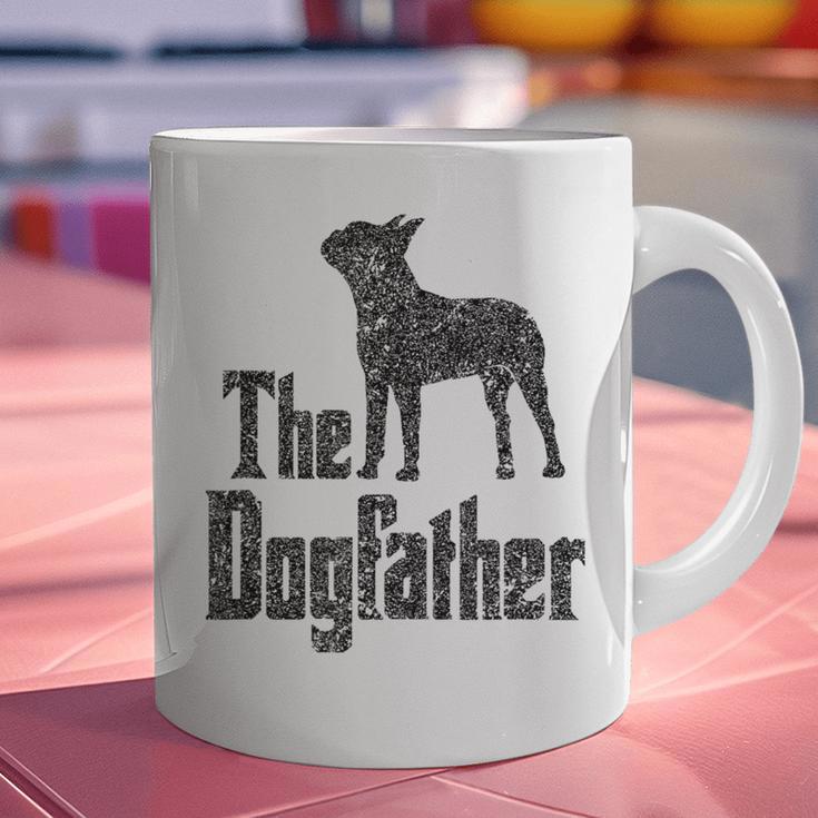 The Dogfather Boston Terrier Dog Funny Dog Gift T-Shirt For Men Women Girls Kids Graphic Print Coffee Mug, gift for family, gift for coworker
