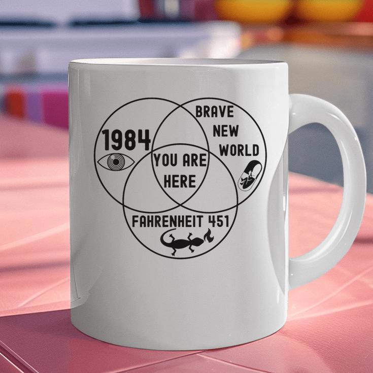 You Are Here Dystopian Venn Diagram English Teacher Bk Graphic Print Coffee Mug, English Teacher Mugs, gift for family, gift for coworker You Are Here Dystopian Venn Diagram English Teacher Bk Graphic Print Coffee Mug, English Teacher Mugs, gift for family, gift for coworker