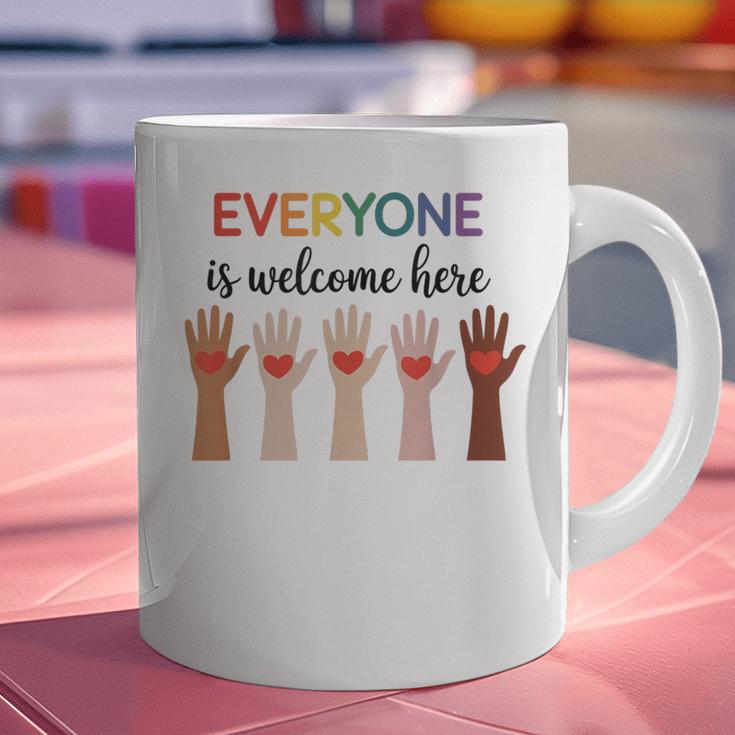 Everyone Is Welcome Here Idaho Teacher Graphic Print Coffee Mug, gift for family, gift for coworker Everyone Is Welcome Here Idaho Teacher Graphic Print Coffee Mug, gift for family, gift for coworker