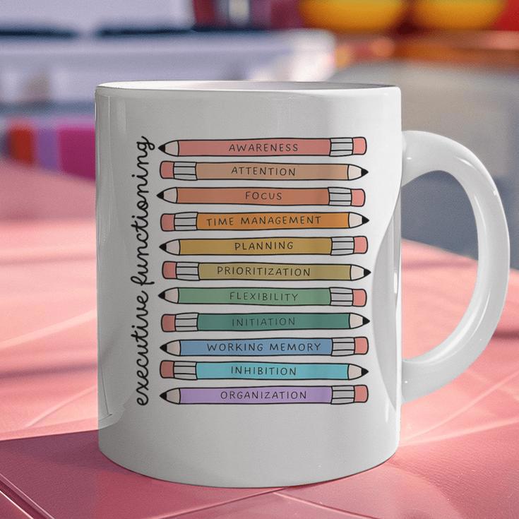 Executive Functioning Skills Back To School Sped Teacher SLP Graphic Print Coffee Mug, gift for family, gift for coworker