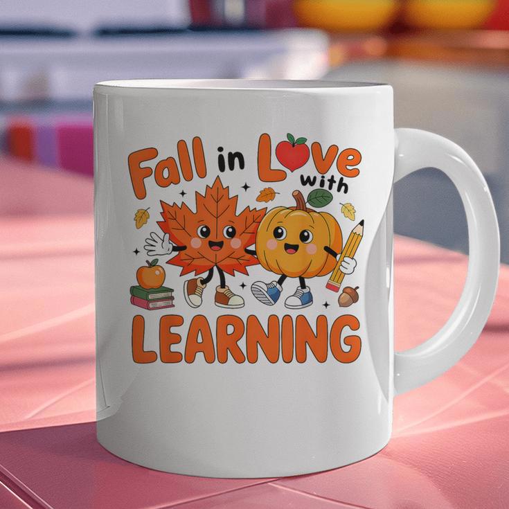Fall In Love With Learning Thanksgiving Teacher Student Kids Graphic Print Coffee Mug, gift for family, gift for coworker Fall In Love With Learning Thanksgiving Teacher Student Kids Graphic Print Coffee Mug, gift for family, gift for coworker