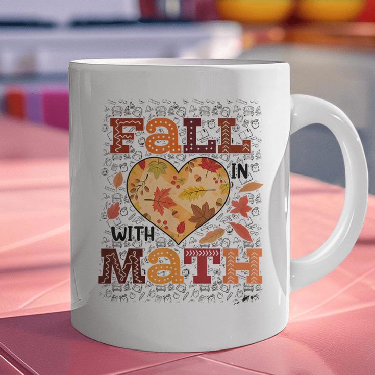 Fall Teacher Fall In Love With Math Math Thanksgiving For Men Women Graphic Print Coffee Mug, gift for family, gift for coworker Fall Teacher Fall In Love With Math Math Thanksgiving For Men Women Graphic Print Coffee Mug, gift for family, gift for coworker