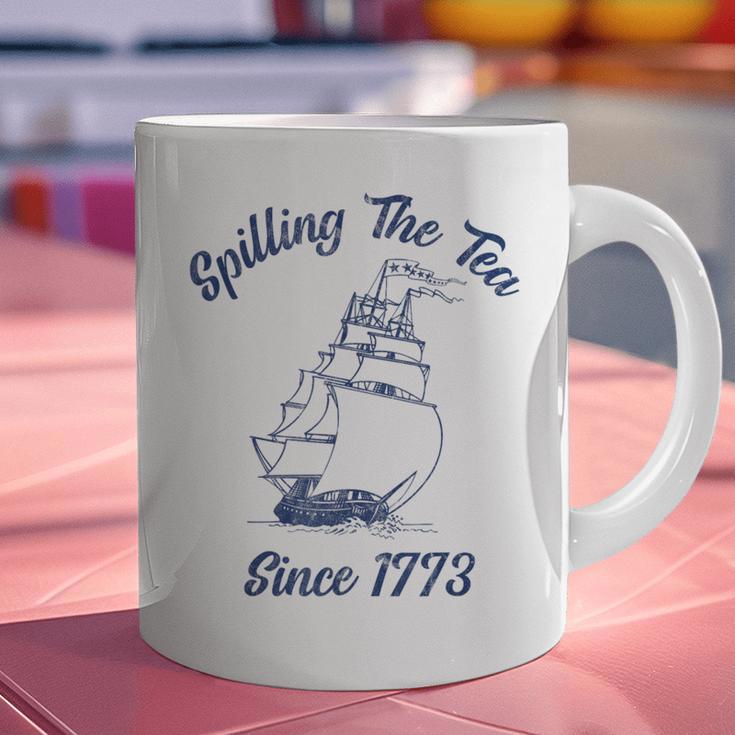 Fun 4th Of July Spilling The Tea Since 1773 History Teacher Graphic Print Coffee Mug, History Teacher Mugs, gift for family, gift for coworker Fun 4th Of July Spilling The Tea Since 1773 History Teacher Graphic Print Coffee Mug, History Teacher Mugs, gift for family, gift for coworker