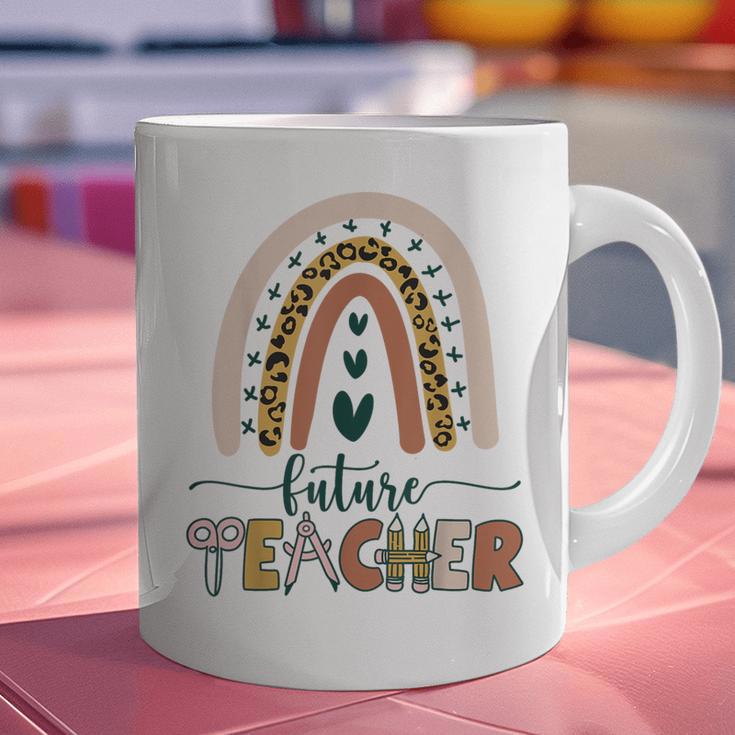 Future Teacher Boho Rainbow Leopard New Grad Student Graphic Print Coffee Mug, Future Teacher Mugs, gift for family, gift for coworker Future Teacher Boho Rainbow Leopard New Grad Student Graphic Print Coffee Mug, Future Teacher Mugs, gift for family, gift for coworker