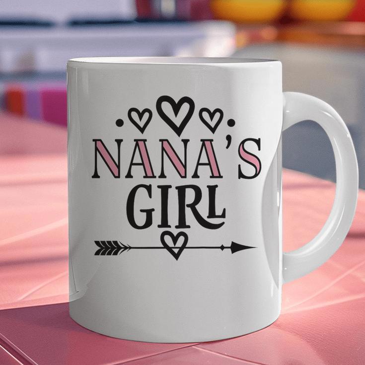Granddaughter Nanas Girl Graphic Print Coffee Mug, gift for family, gift for coworker