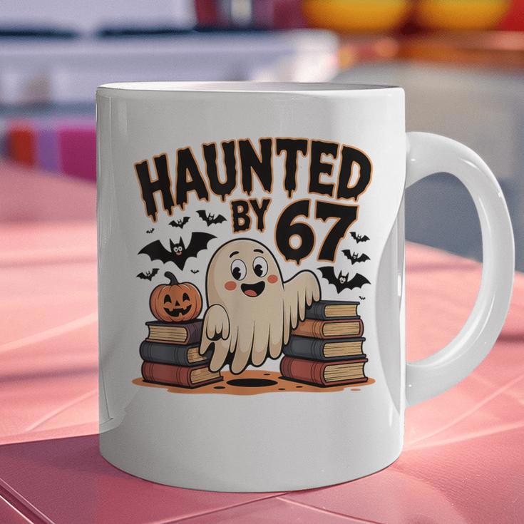 Haunted By 67 Teacher Ghost Pumpkin Halloween Costum Graphic Print Coffee Mug, gift for family, gift for coworker Haunted By 67 Teacher Ghost Pumpkin Halloween Costum Graphic Print Coffee Mug, gift for family, gift for coworker