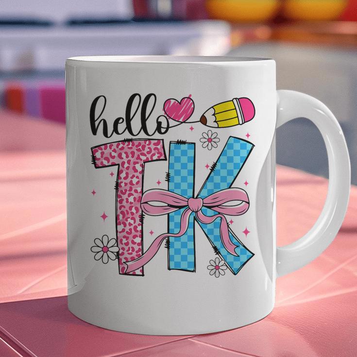 Hello TK Transitional Kindergarten Back To School Teacher Graphic Print Coffee Mug, gift for family, gift for coworker Hello TK Transitional Kindergarten Back To School Teacher Graphic Print Coffee Mug, gift for family, gift for coworker