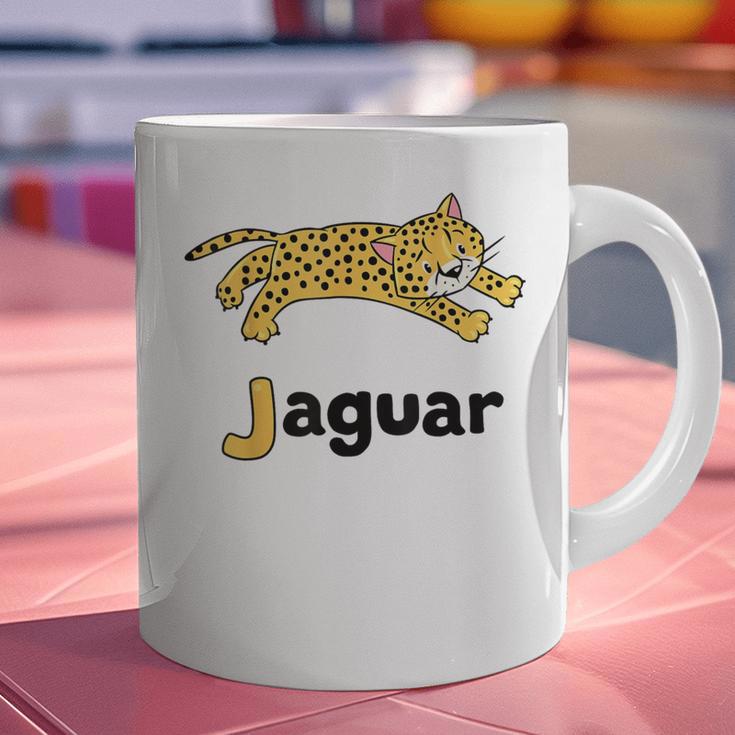 J Is For Jaguar ABC Alphabet T-Shirt For Teachers Students Graphic Print Coffee Mug, gift for family, gift for coworker