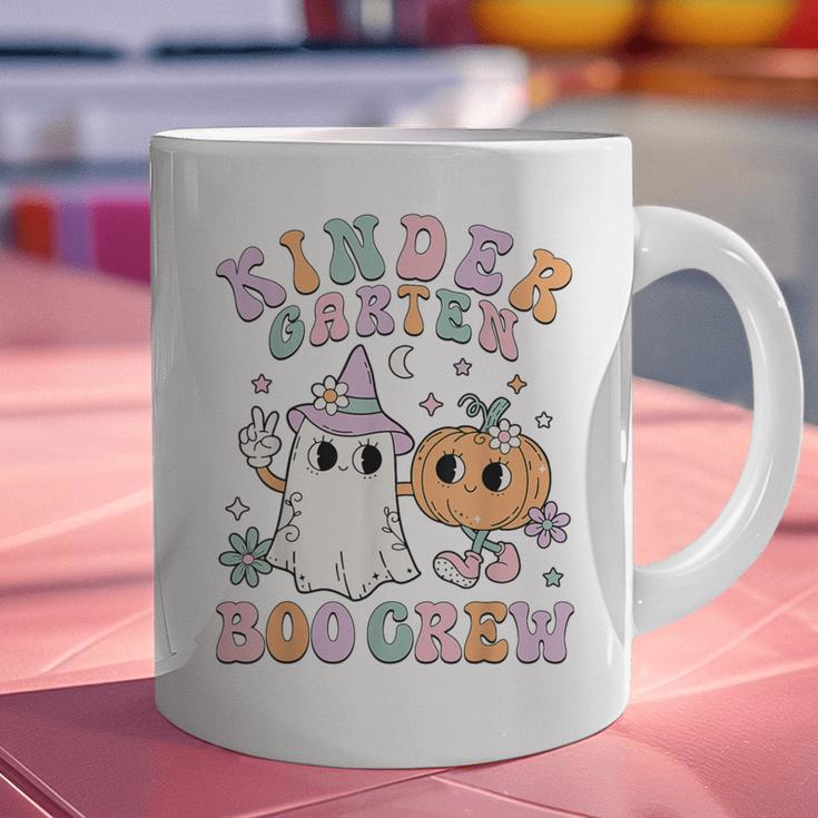 Kindergarten Boo Crew Halloween Floral Ghost Kinder Teacher Graphic Print Coffee Mug, gift for family, gift for coworker Kindergarten Boo Crew Halloween Floral Ghost Kinder Teacher Graphic Print Coffee Mug, gift for family, gift for coworker