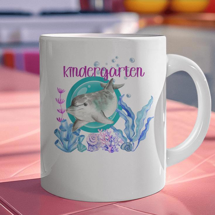Kindergarten Teacher Dolphin Ocean Life Teaching Team Spirit Graphic Print Coffee Mug, gift for family, gift for coworker