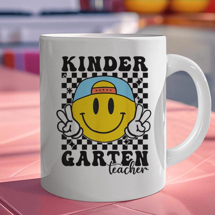 Kindergarten Teacher Hippie Smile Face Back School Graphic Print Coffee Mug, gift for family, gift for coworker Kindergarten Teacher Hippie Smile Face Back School Graphic Print Coffee Mug, gift for family, gift for coworker