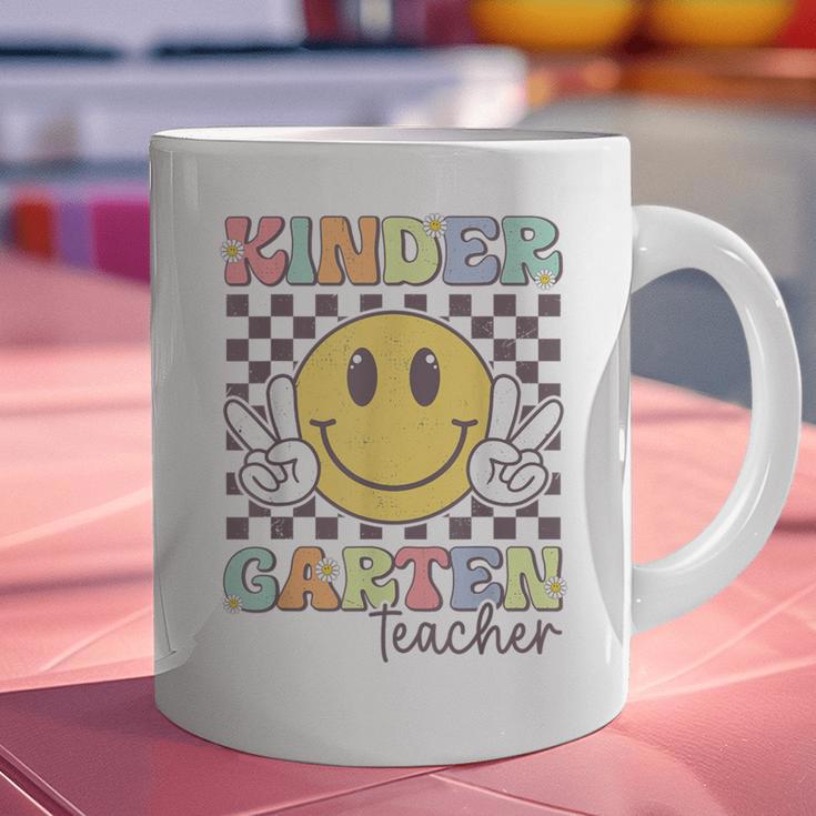 Kindergarten Teacher Team Hippie Smile Face Back To School Graphic Print Coffee Mug, gift for family, gift for coworker Kindergarten Teacher Team Hippie Smile Face Back To School Graphic Print Coffee Mug, gift for family, gift for coworker