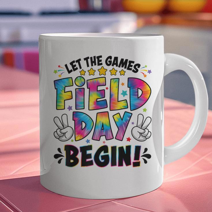 Let The Games Field Day Begin Tie Dye Adults Teacher Kids Graphic Print Coffee Mug, gift for family, gift for coworker