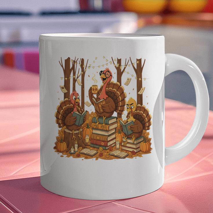 Librarian Turkey Reading Book Fall Thanksgiving Teacher Book Graphic Print Coffee Mug, gift for family, gift for coworker Librarian Turkey Reading Book Fall Thanksgiving Teacher Book Graphic Print Coffee Mug, gift for family, gift for coworker