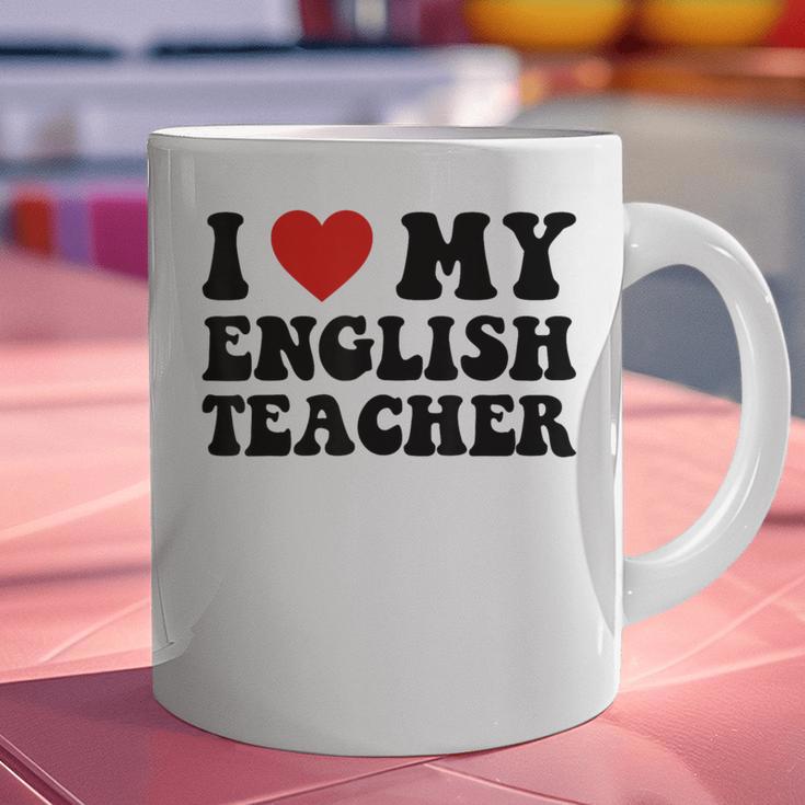 I Love My English Teacher Heart English Language Teachers For Men Women Kids Graphic Print Coffee Mug, English Teacher Mugs, gift for family, gift for coworker I Love My English Teacher Heart English Language Teachers For Men Women Kids Graphic Print Coffee Mug, English Teacher Mugs, gift for family, gift for coworker