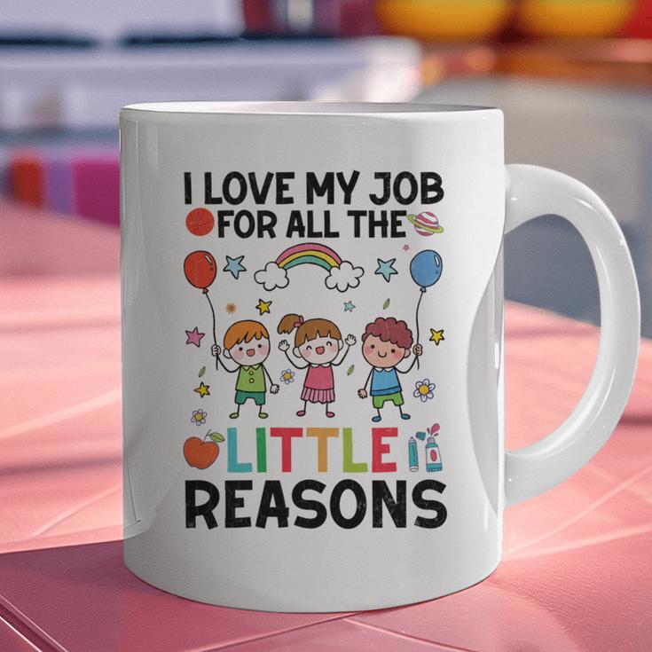 Love Job For Little Reasons Daycare Teacher Graphic Graphic Print Coffee Mug, gift for family, gift for coworker