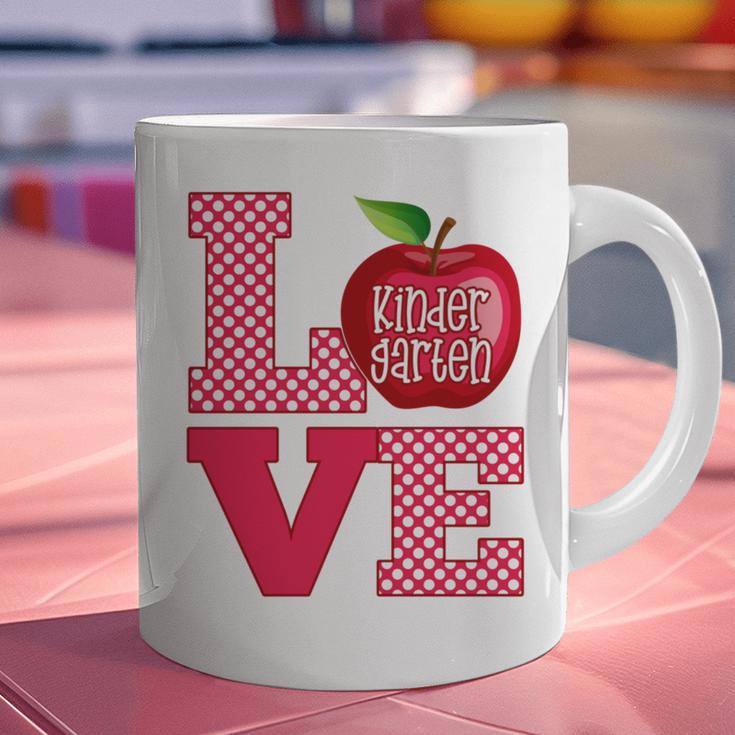Love Kindergarten Cute Apple School Teacher Graphic Print Coffee Mug, gift for family, gift for coworker Love Kindergarten Cute Apple School Teacher Graphic Print Coffee Mug, gift for family, gift for coworker