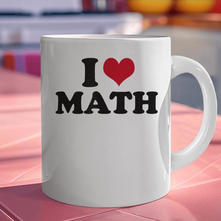 I Love Math Teacher Graphic Print Coffee Mug, gift for family, gift for coworker