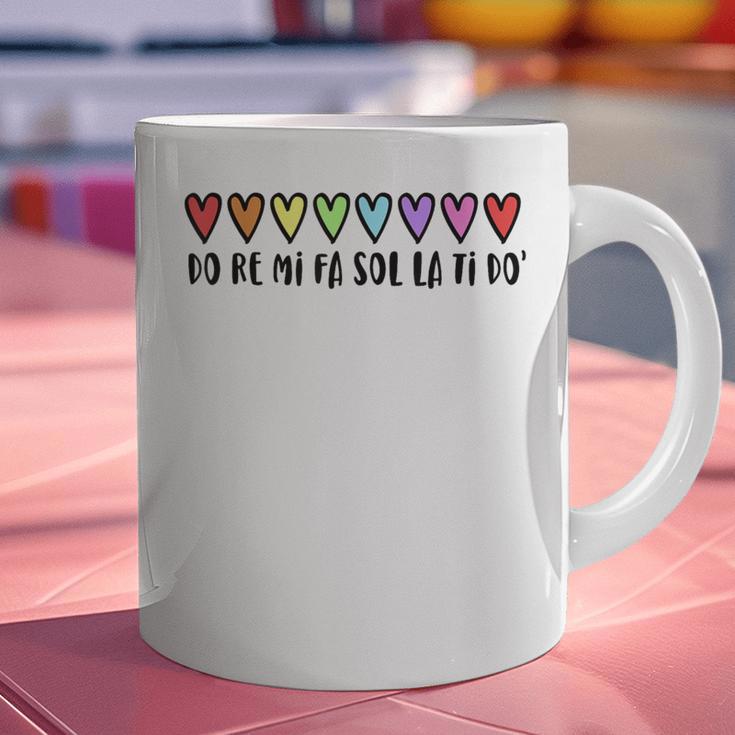 Music Teacher Hearts Music Teaching Graphic Print Coffee Mug, gift for family, gift for coworker