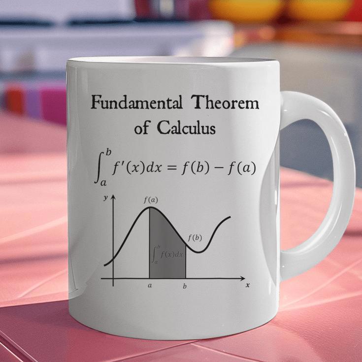 Nerdy Fundamental Theorem Of Calculus Math Teacher Geek Graphic Print Coffee Mug, gift for family, gift for coworker
