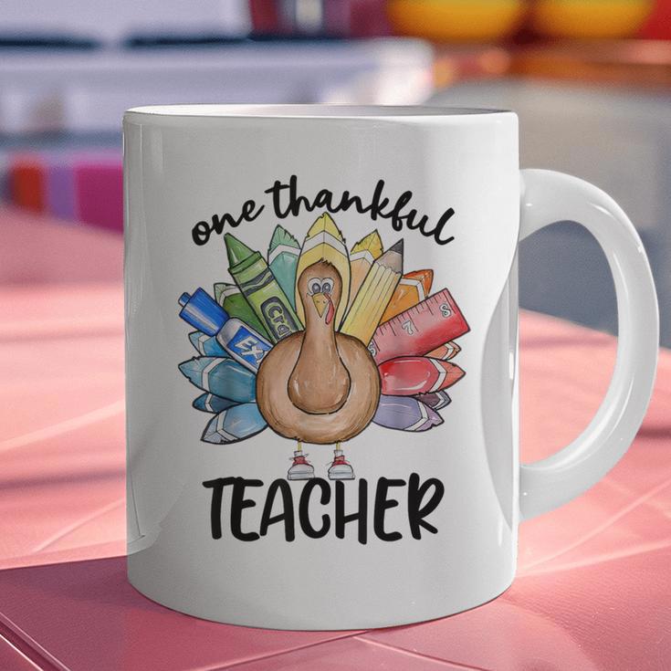 One Thankful Teacher Turkey Pencil Thanksgiving Teachers Graphic Print Coffee Mug, gift for family, gift for coworker One Thankful Teacher Turkey Pencil Thanksgiving Teachers Graphic Print Coffee Mug, gift for family, gift for coworker