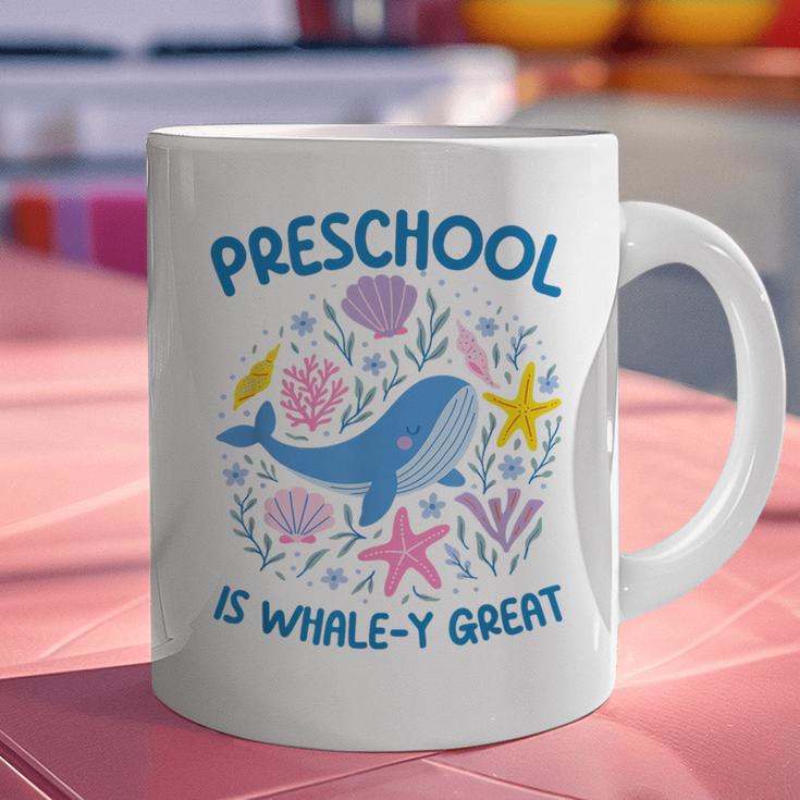 Preschool Is Whale-y Great Preschool Teacher Graphic Print Coffee Mug, gift for family, gift for coworker Preschool Is Whale-y Great Preschool Teacher Graphic Print Coffee Mug, gift for family, gift for coworker