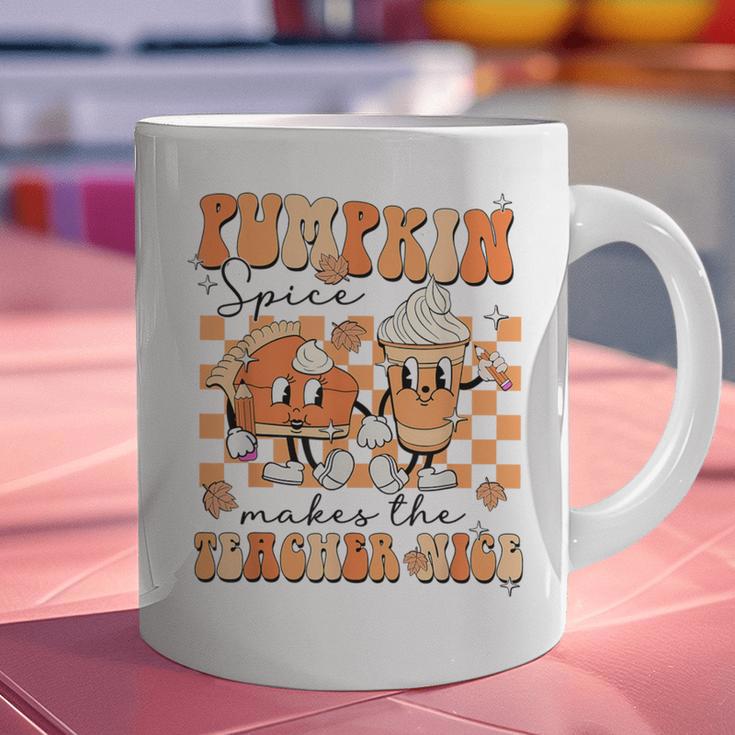 Pumpkin Spice Makes The Teacher Nice Teacher Graduation Graphic Print Coffee Mug, gift for family, gift for coworker Pumpkin Spice Makes The Teacher Nice Teacher Graduation Graphic Print Coffee Mug, gift for family, gift for coworker