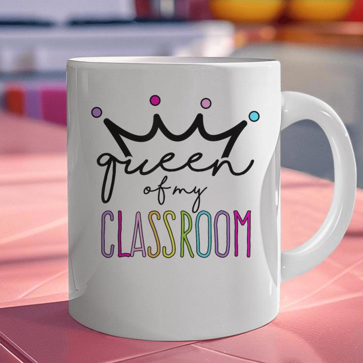 Queen Of My Classroom Colorful Teacher For Men Women Graphic Print Coffee Mug, gift for family, gift for coworker Queen Of My Classroom Colorful Teacher For Men Women Graphic Print Coffee Mug, gift for family, gift for coworker