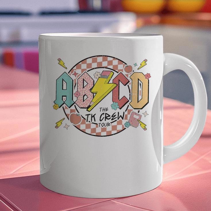 Retro ABCD Transitional Kindergarten Teacher Tour TK Teacher Graphic Print Coffee Mug, gift for family, gift for coworker