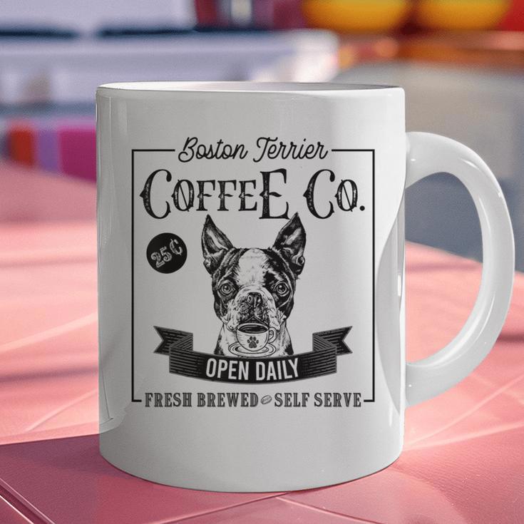 Retro Boston Terrier Coffee Dog Mom Coffee Lover Graphic Print Coffee Mug, Boston Terrier Mom Mugs, gift for family, gift for coworker