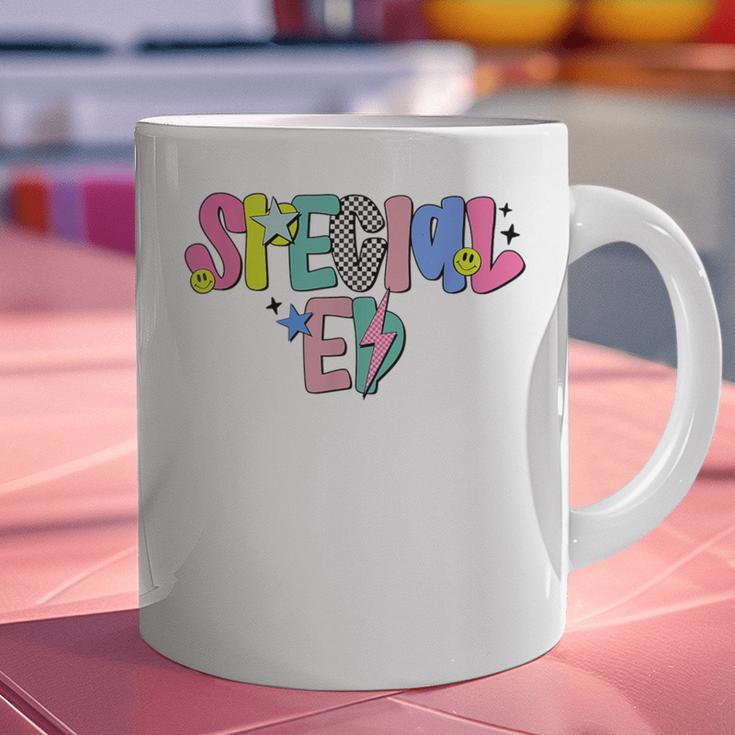 Retro Checkered Special Education Teacher Back To School Graphic Print Coffee Mug, gift for family, gift for coworker Retro Checkered Special Education Teacher Back To School Graphic Print Coffee Mug, gift for family, gift for coworker