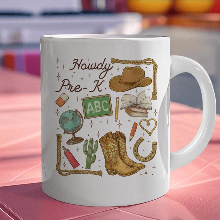 Retro Howdy Pre-K Back To School Western Teacher Graphic Print Coffee Mug, gift for family, gift for coworker Retro Howdy Pre-K Back To School Western Teacher Graphic Print Coffee Mug, gift for family, gift for coworker