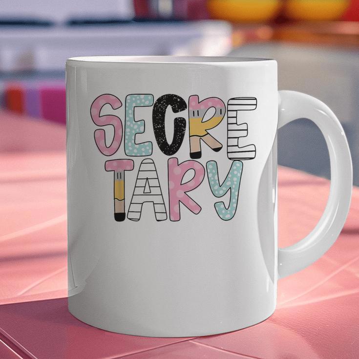 Retro Secretary Back To School Teacher Appreciation Graphic Print Coffee Mug, gift for family, gift for coworker Retro Secretary Back To School Teacher Appreciation Graphic Print Coffee Mug, gift for family, gift for coworker