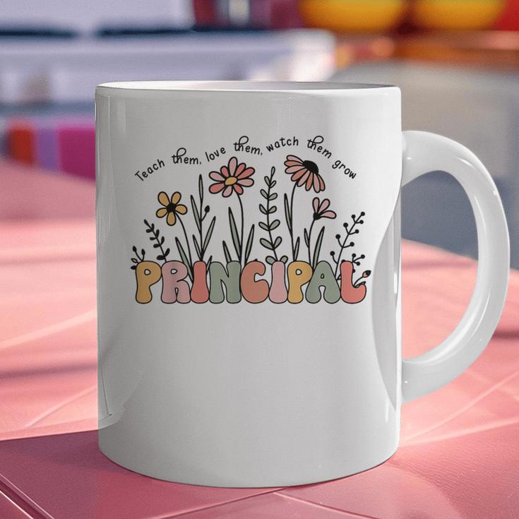 Retro Vintage Floral Principal Shirt For Women Teachers Day Graphic Print Coffee Mug, gift for family, gift for coworker Retro Vintage Floral Principal Shirt For Women Teachers Day Graphic Print Coffee Mug, gift for family, gift for coworker