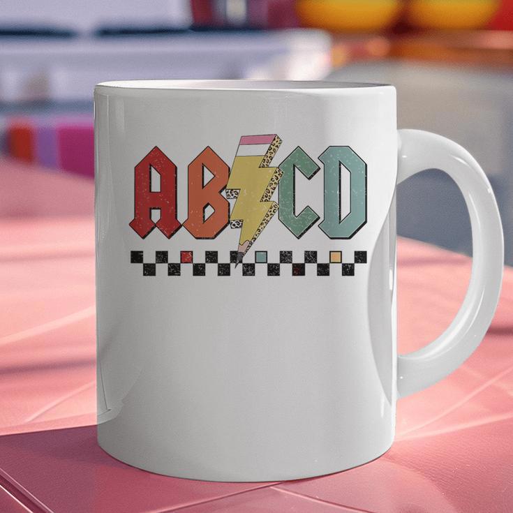 Rock Abcd Back To School Abcd Preschool Teacher Appreciation Graphic Print Coffee Mug, gift for family, gift for coworker Rock Abcd Back To School Abcd Preschool Teacher Appreciation Graphic Print Coffee Mug, gift for family, gift for coworker